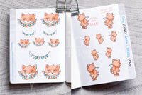 Sassy Foxy bundle - Sassy tiny sticker book, calm your tits washi, calm your tits holo sticker