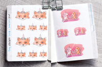 Unicorn love bundle - Unicorn tiny sticker book, unicorn washi, unicorn enamel pin