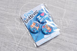 90's Foxy button badges set