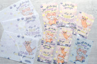 Glitters Foxy planner bundle - Pencilboards set, acetate dashboard, journaling cards and vellums