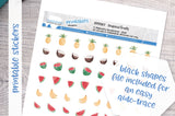 Tropical Fruits Printable Decorative Stickers
