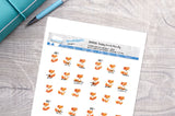 Sassy Foxes Printable Decorative Stickers