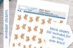 Squirrel Printable Decorative Stickers