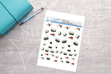 Sushi Printable Decorative Stickers