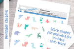Origami animals Printable Decorative Stickers